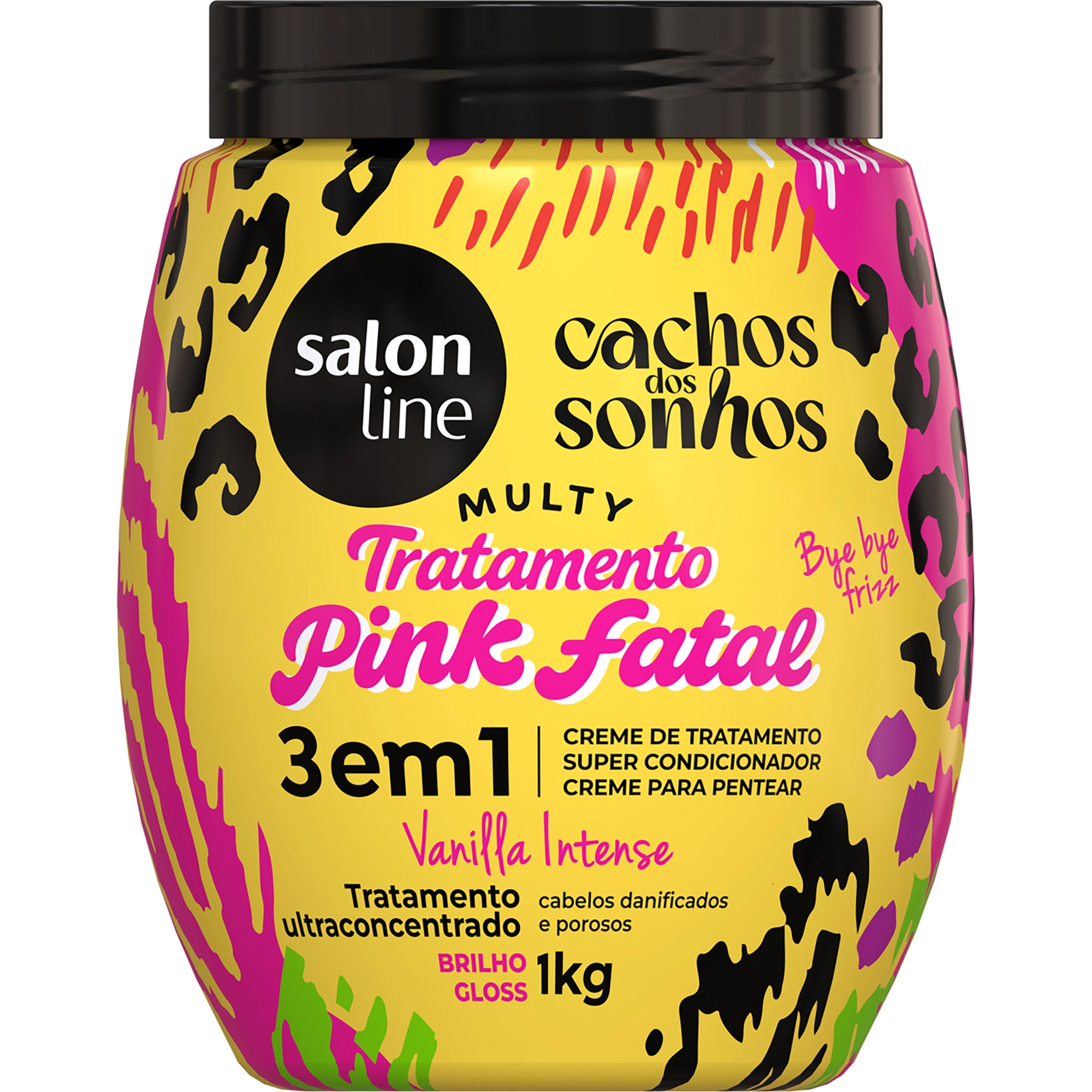 Cr Pent S Line Cachos Dos Sonhos 1kg 3 Em 1 Vanilla Pink Fatal