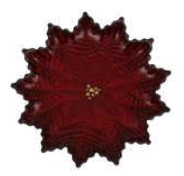 Prato Decorativo New Pointsettia 22,6cm Ref.24666