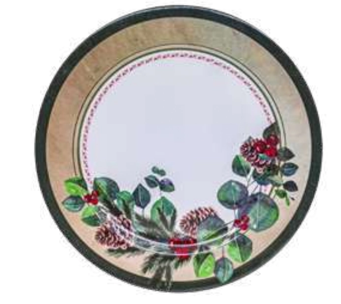 Melamine Natal Prato Bolo 35cm Ref.24840 Yangzi