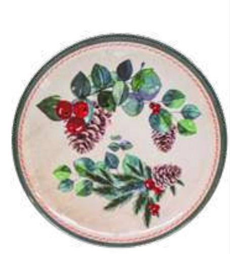 Melamine Natal Prato Sobremesa 20cm Ref.24842 Yangzi
