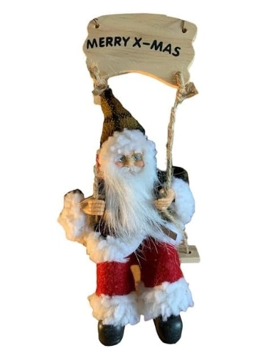 Papai Noel Gangorra Decor Mix 20cm