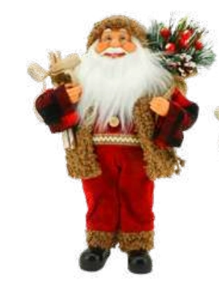 Papai Noel Sc Presente 22cm Trad Verm. Ref.25620