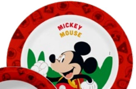 Prato Fundo Melamine 21cm Mickey