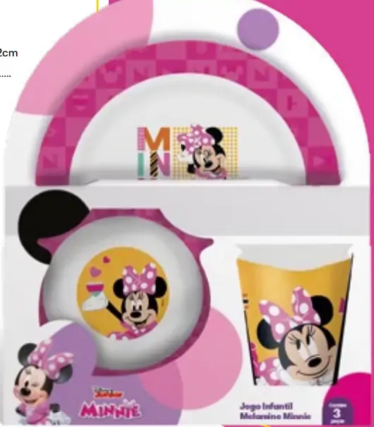 Prato Fundo Melamine 21cm Minnie