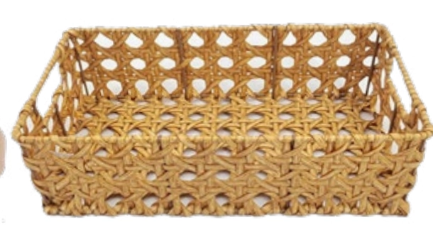 Cesta Retangular Palhinha 29x15,5x8cm