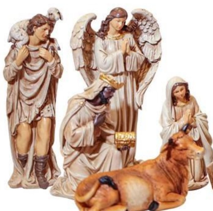 Presepio Porcelana Vintage C/10 Figuras 23,2cm Magizi