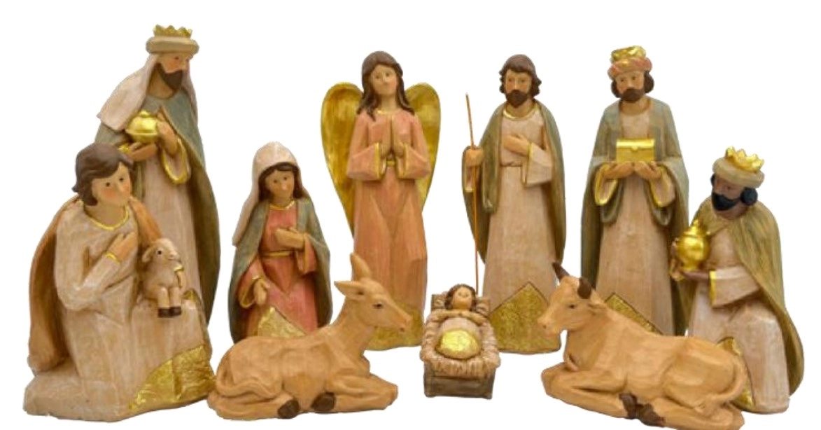 Presepio Porcelana Vintage C/10 Figuras 18,2cm Magizi