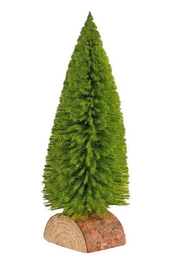 Mini Pinheiro Base Tronco 24cm Vrd