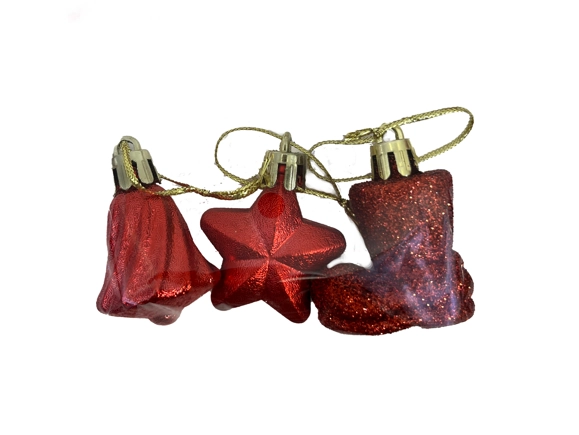 Enfeite Arvore Natalino Vermelho Ref.28370 Yangzi