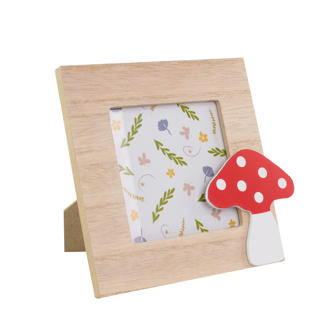 Porta Retrato Mdf Cogumelo 15x17cm 29823 Tuut