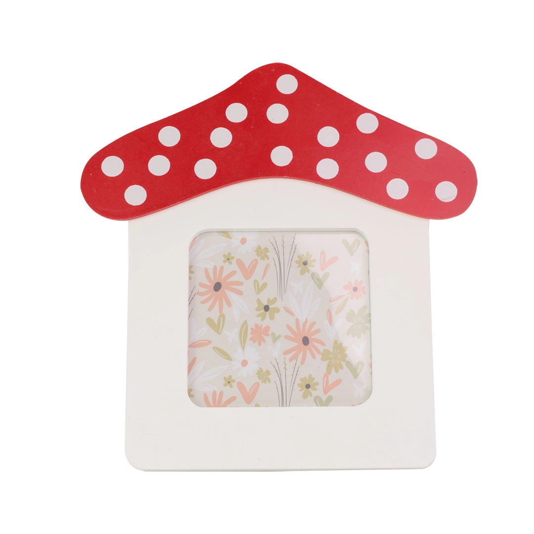 Porta Retrato Mdf Cogumelo 20x21cm 29824 Tuut