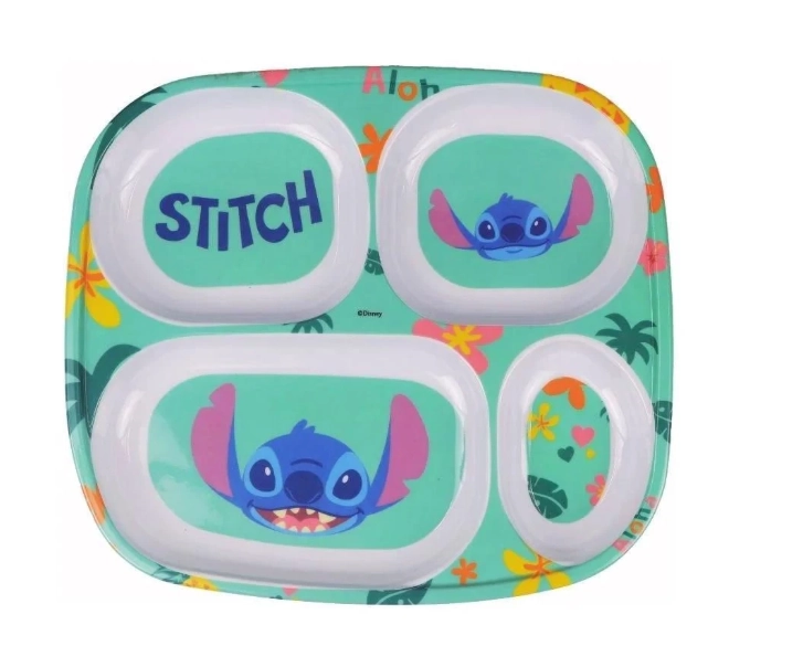 Prato Divisoria Melamine 24,5cm Stitch