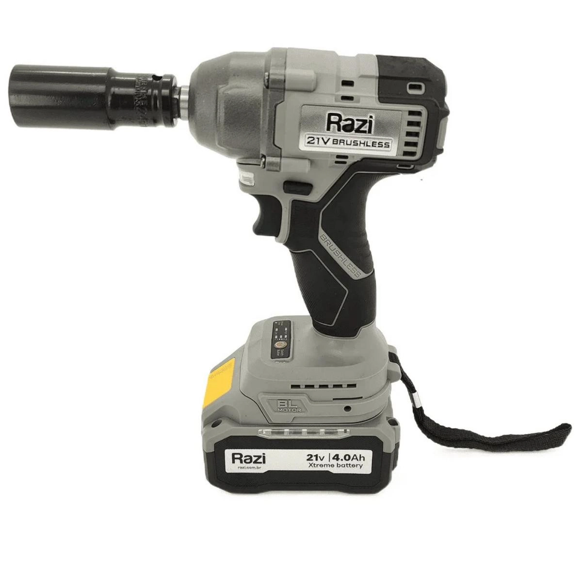 Chave De Impacto Brushless 21v Bateria Rz-ci13 - Razi