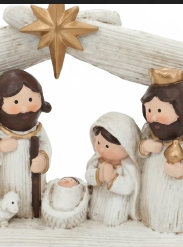 Presepio Polires Casa/7fig 19x6x12,5cm Magizi