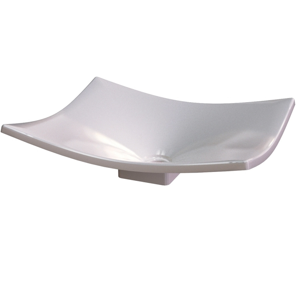 Cuba De Apoio Para Banheiro Lavabo C01 Folha F44 Bege - Lyam Decor