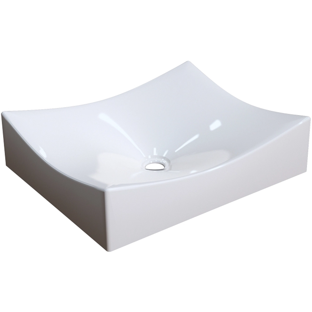 Cuba De Apoio Retangular Para Banheiro Lavabo C01 Ml44w Bege - Lyam Decor