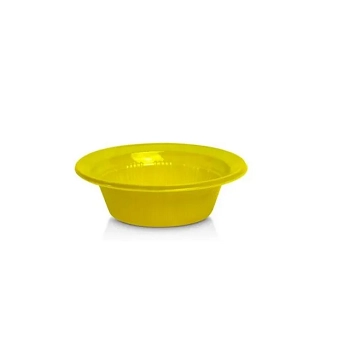 Prato Desc Fundo 15 Amarelo Neon C/10 Bellocopo