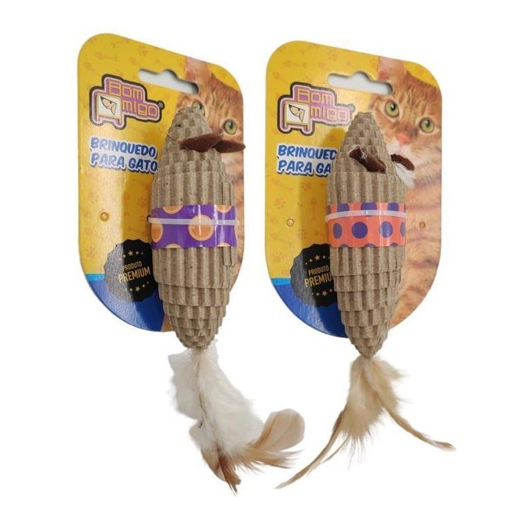 Brinquedo Cat Robot Rat Cardboard Bom Amigo