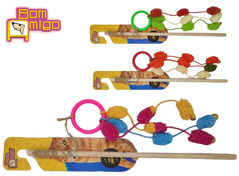 Brinquedo Para Gatos Cat Varinha Yaya Cores Sortidas Bom Amigo