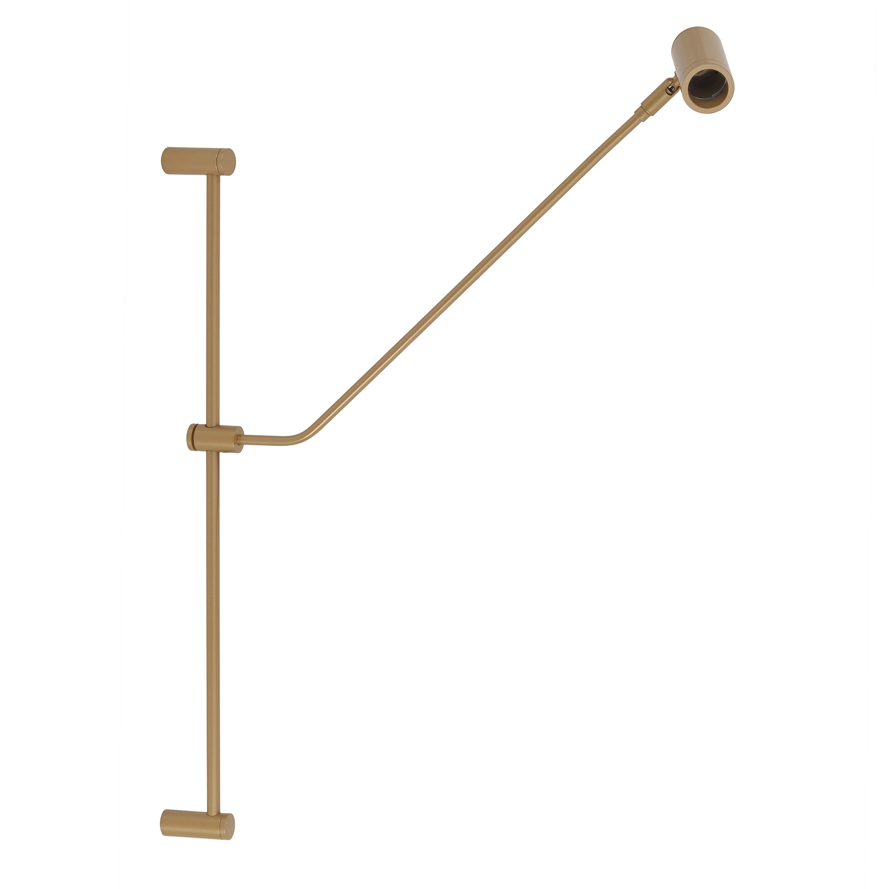 Arandela de Parede Interna Articulada com Fio IP20 Spot Line Dourada Bivolt