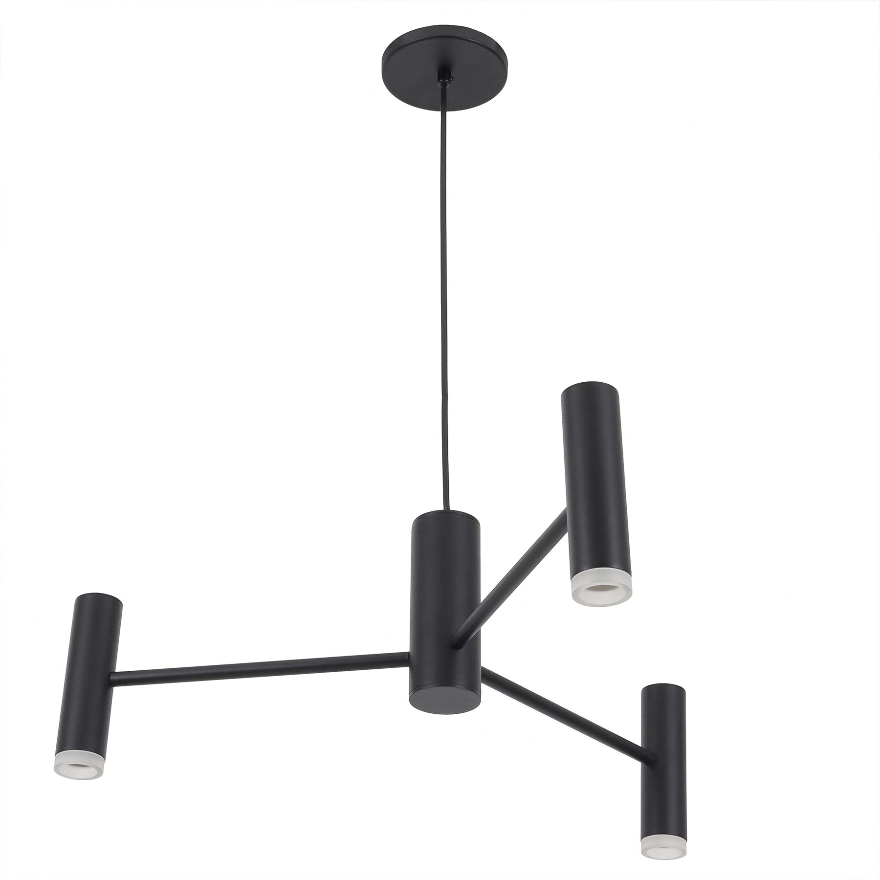 Pendente Ramificado 3 Lâmpadas Metal Preto Bis Spot Line
