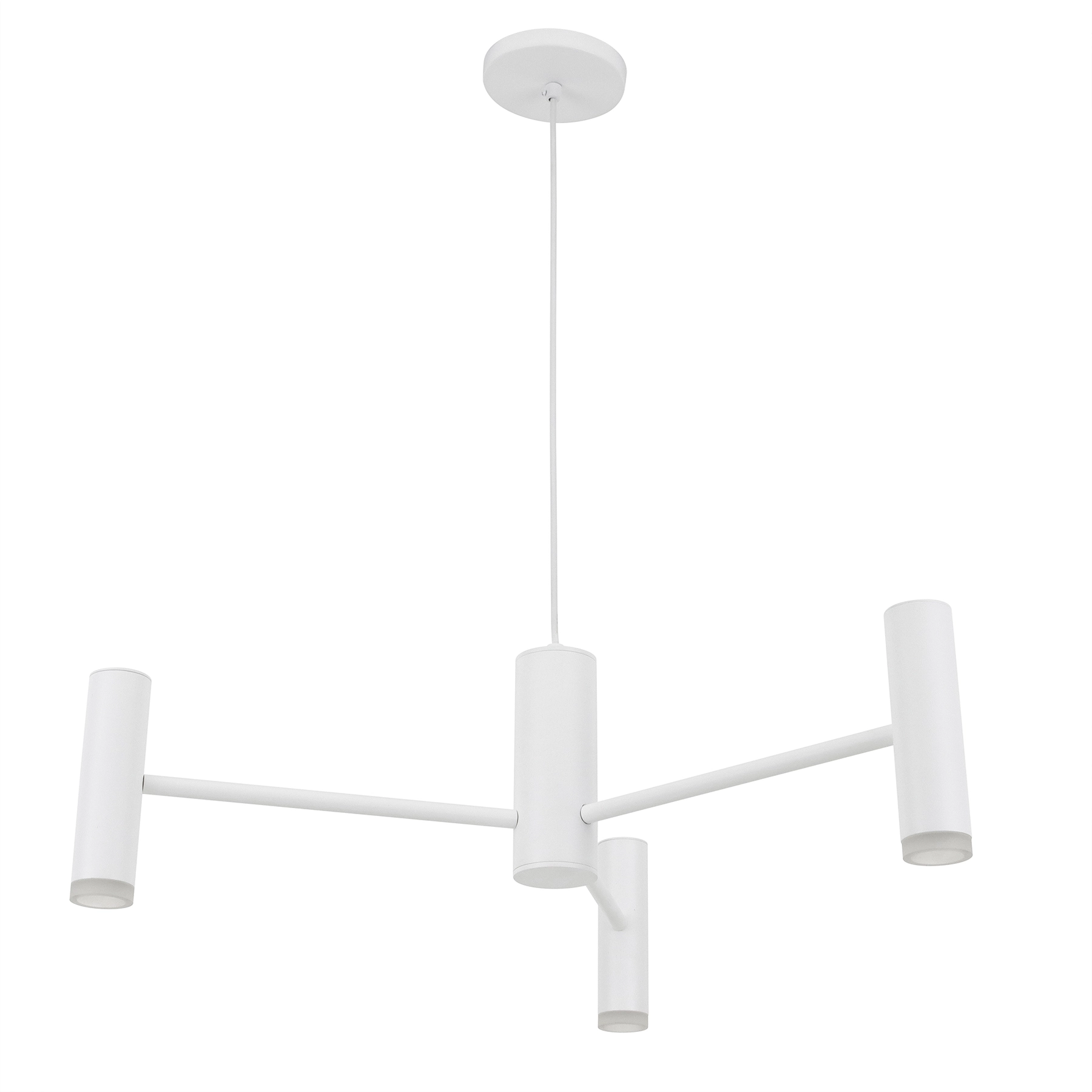 Pendente Ramificado 3 Lâmpadas Metal Branco Bis Spot Line