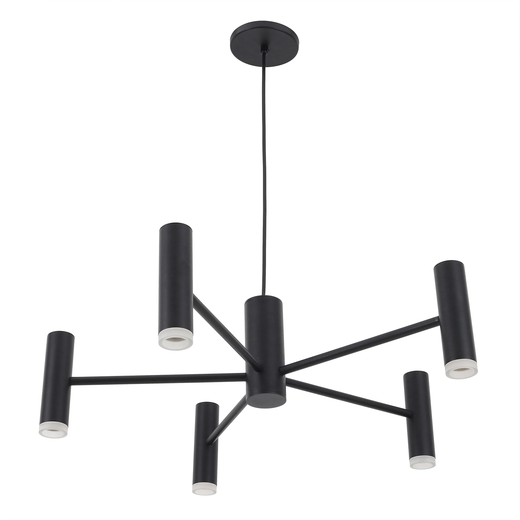 Pendente Ramificado 5 Lâmpadas Metal Preto Bis Spot Line
