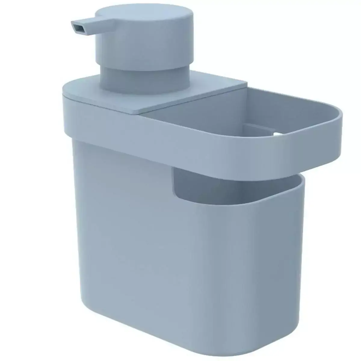 Dispenser De Detergente 650ml Organizador De Pia Porta Detergente E Esponja Azul Glacial OU