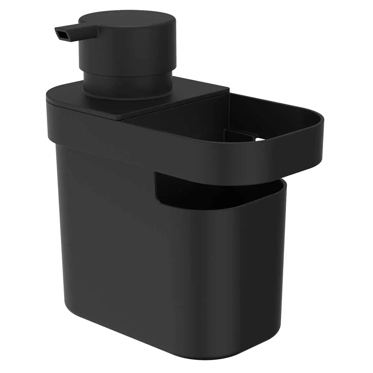 Dispenser para Detergente e Organizador Trium Polipropileno Preto DT 550 PTF 650 ml Ou
