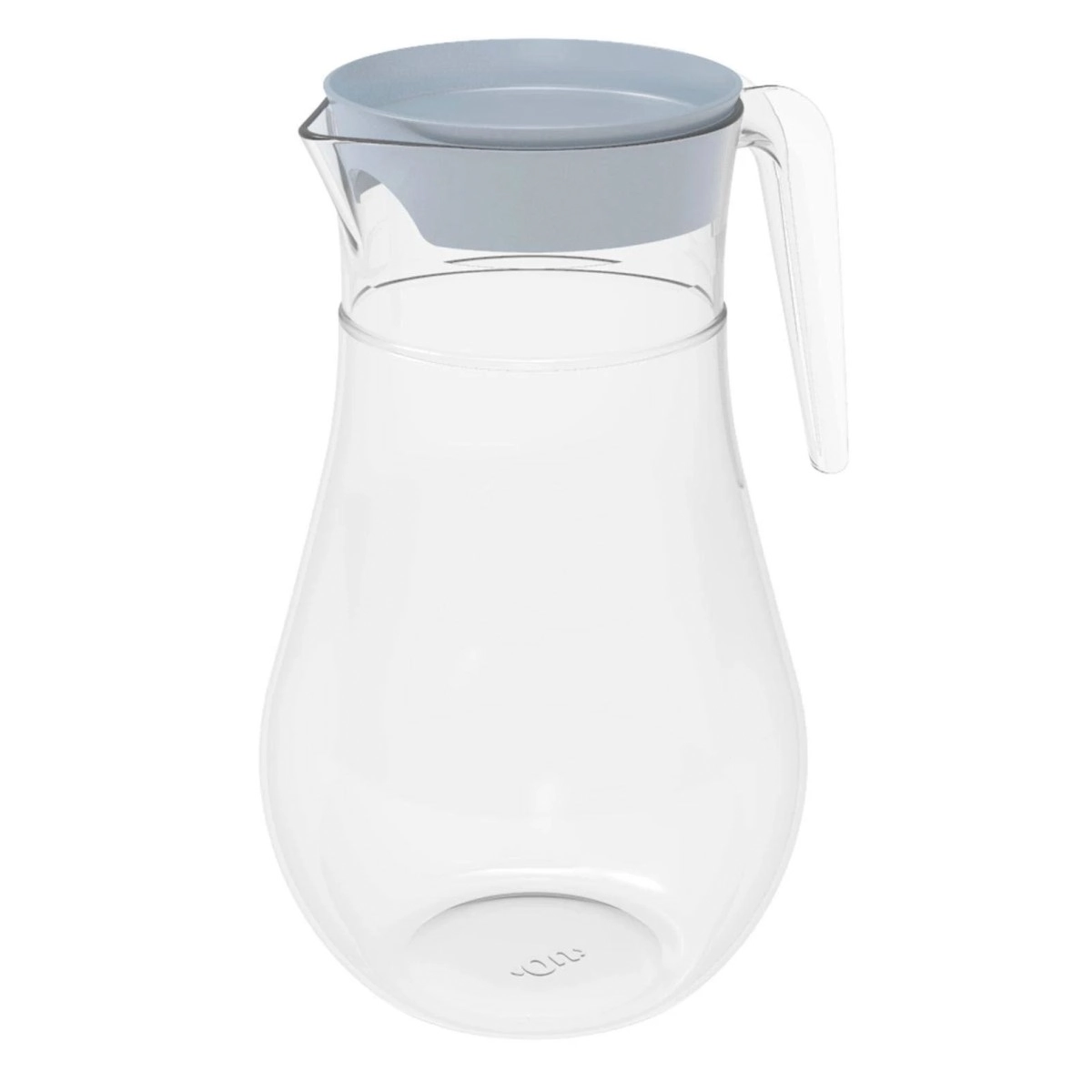 Jarra para Água e Suco com Tampa e Alça 2L Transparente Azul Glacial Belly Ou