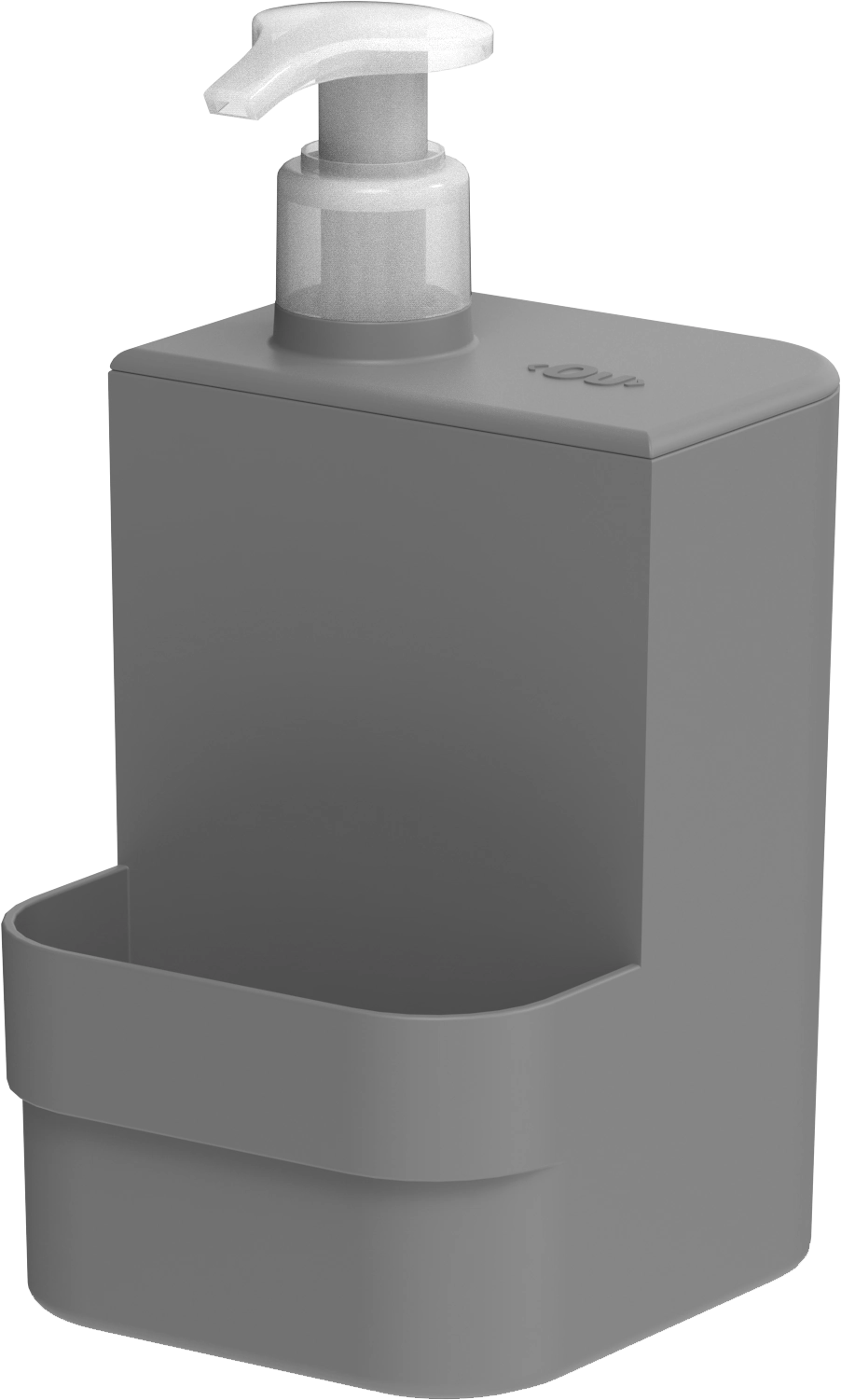 Dispenser De Detergente E Esponja Pia Bancada 500ml Cores Cor:cinza