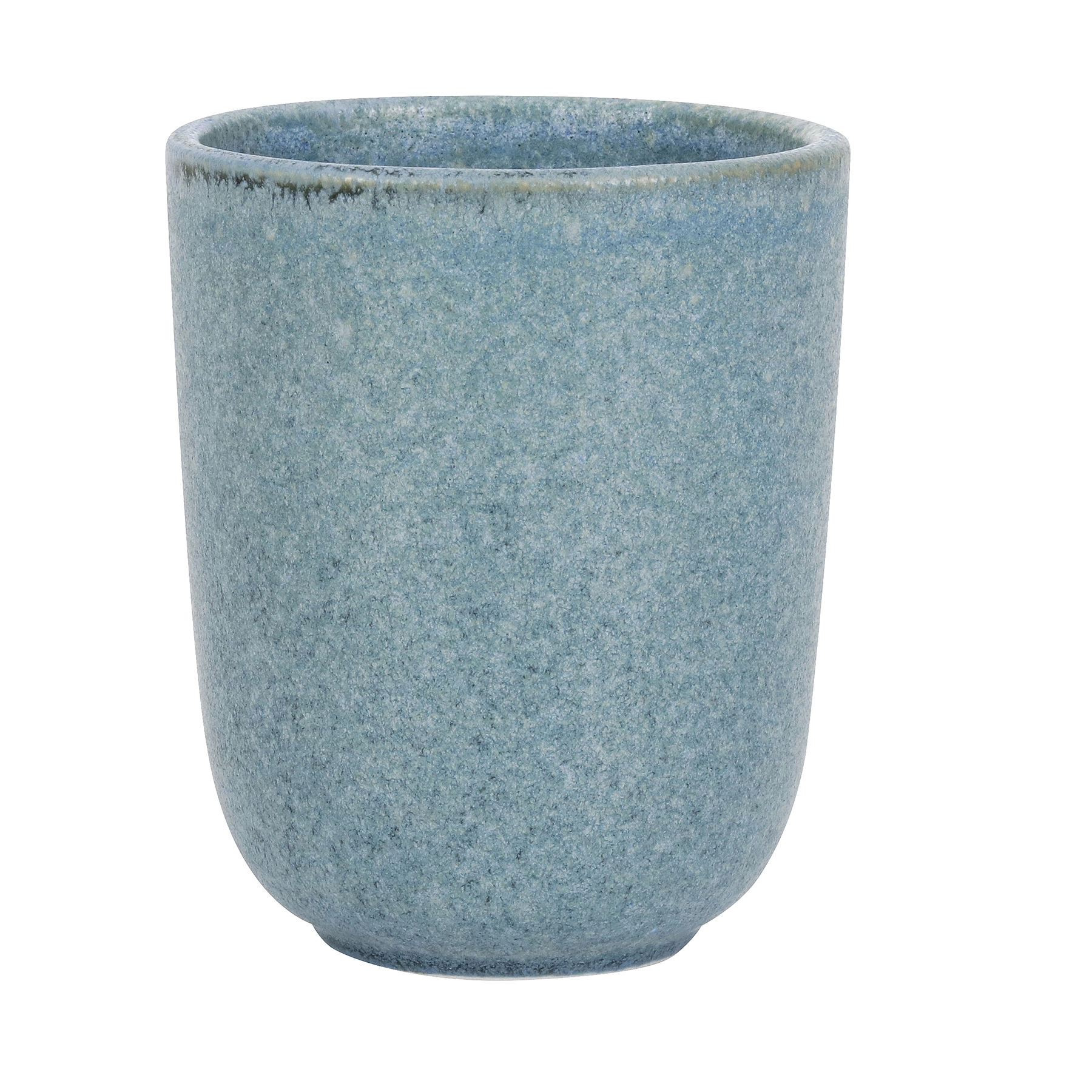 Porta Escova de Dente de Bancada para Banheiro Cerâmica Azul Marmorizado Osaka Marble OU
