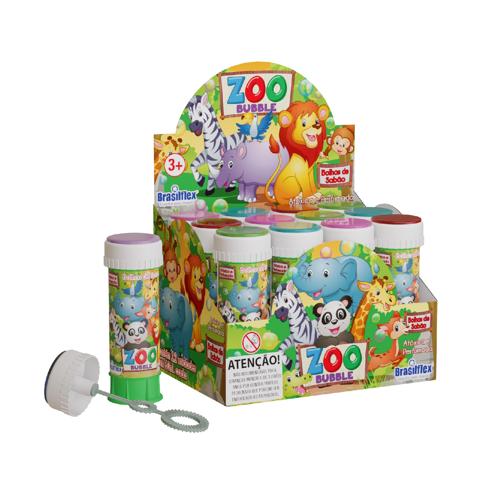 Bolha De Sabao Zoo 60ml