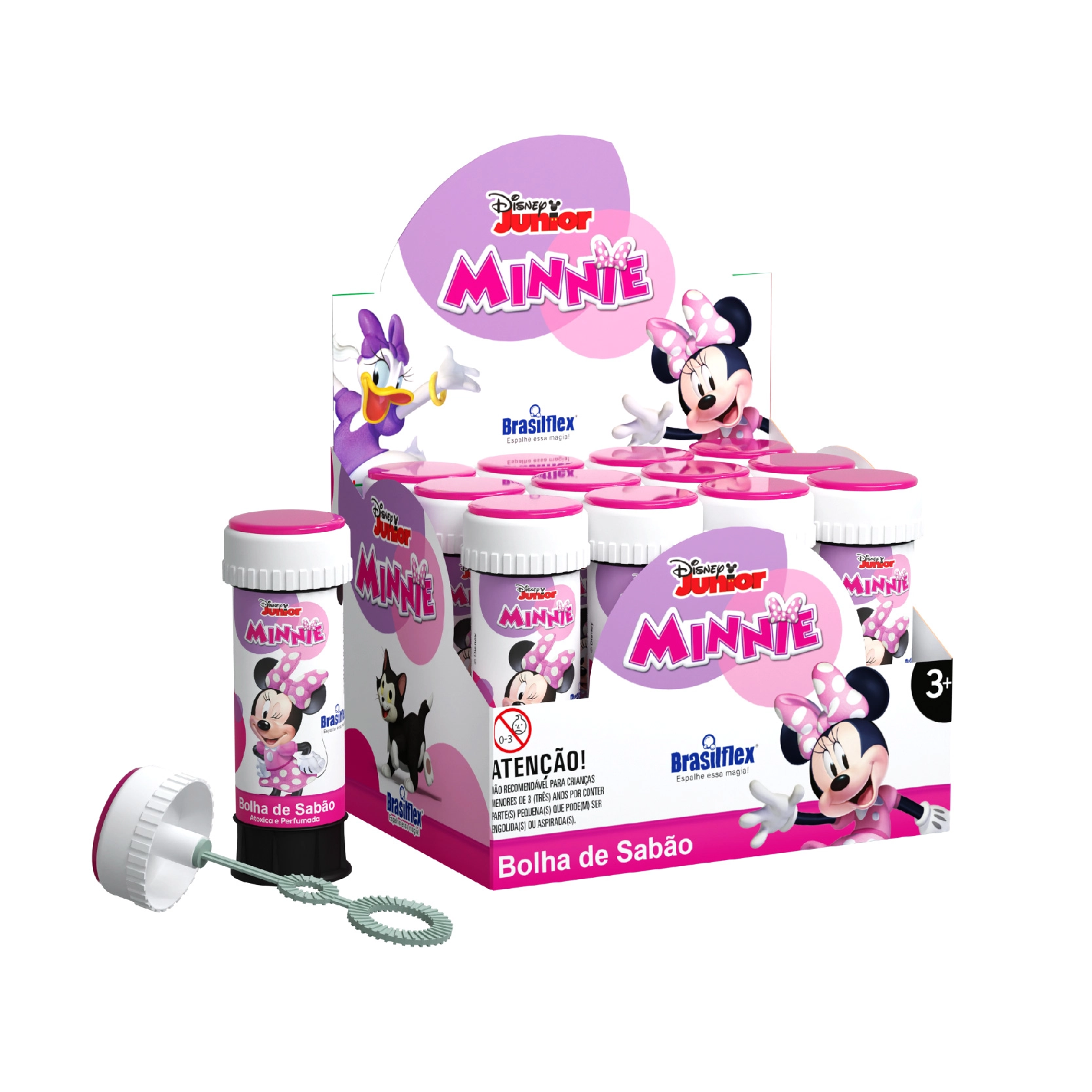 Bolha De Sabao Minnie 60 Ml Com Jogo Display C/12