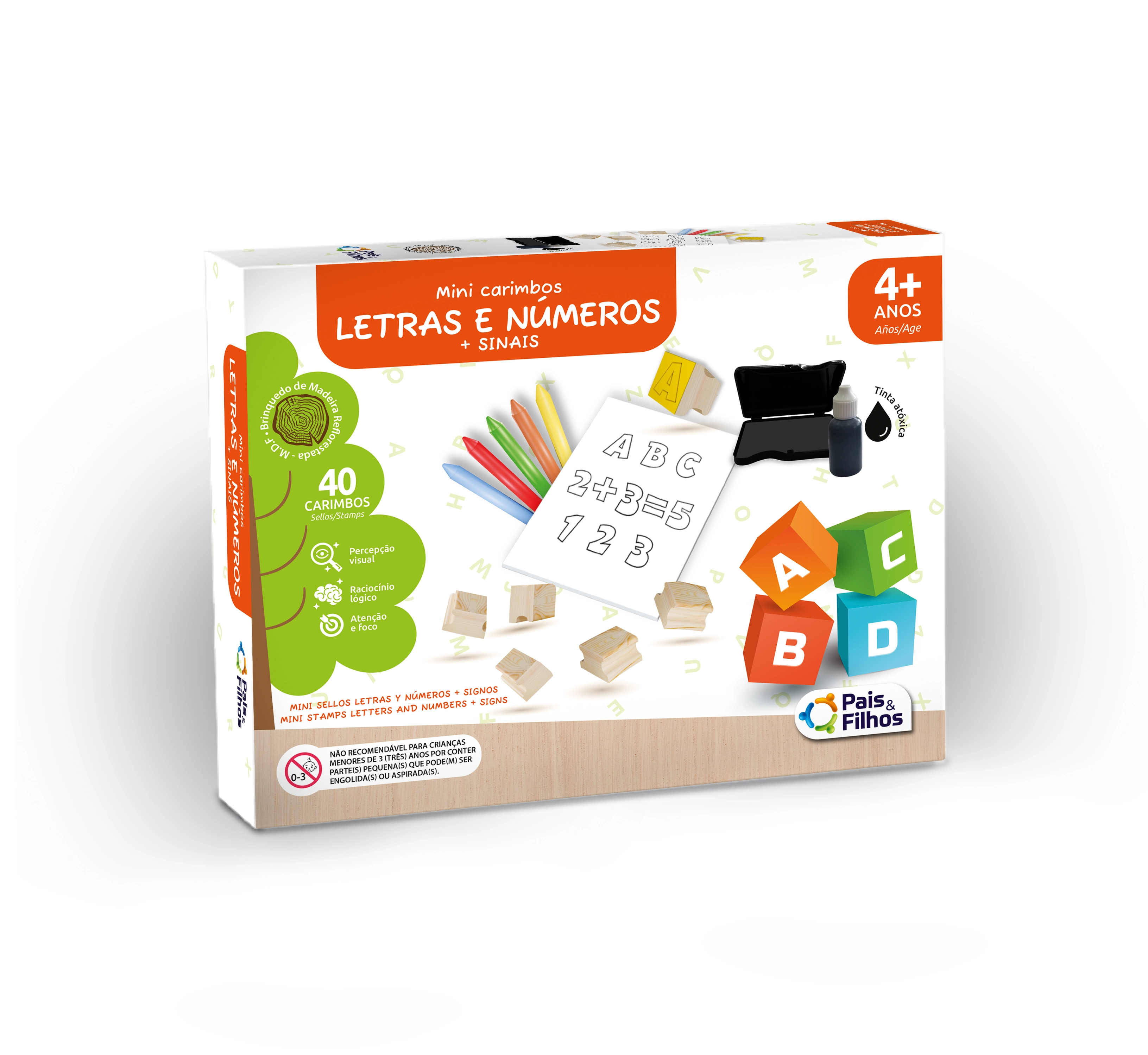 Jogo Mini Carimbos Letras Numero 790695 Pais E Filhos