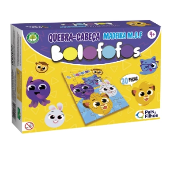 Quebra Cabeca Bolo Fofo 30pcs Madeira Ref.790725.1