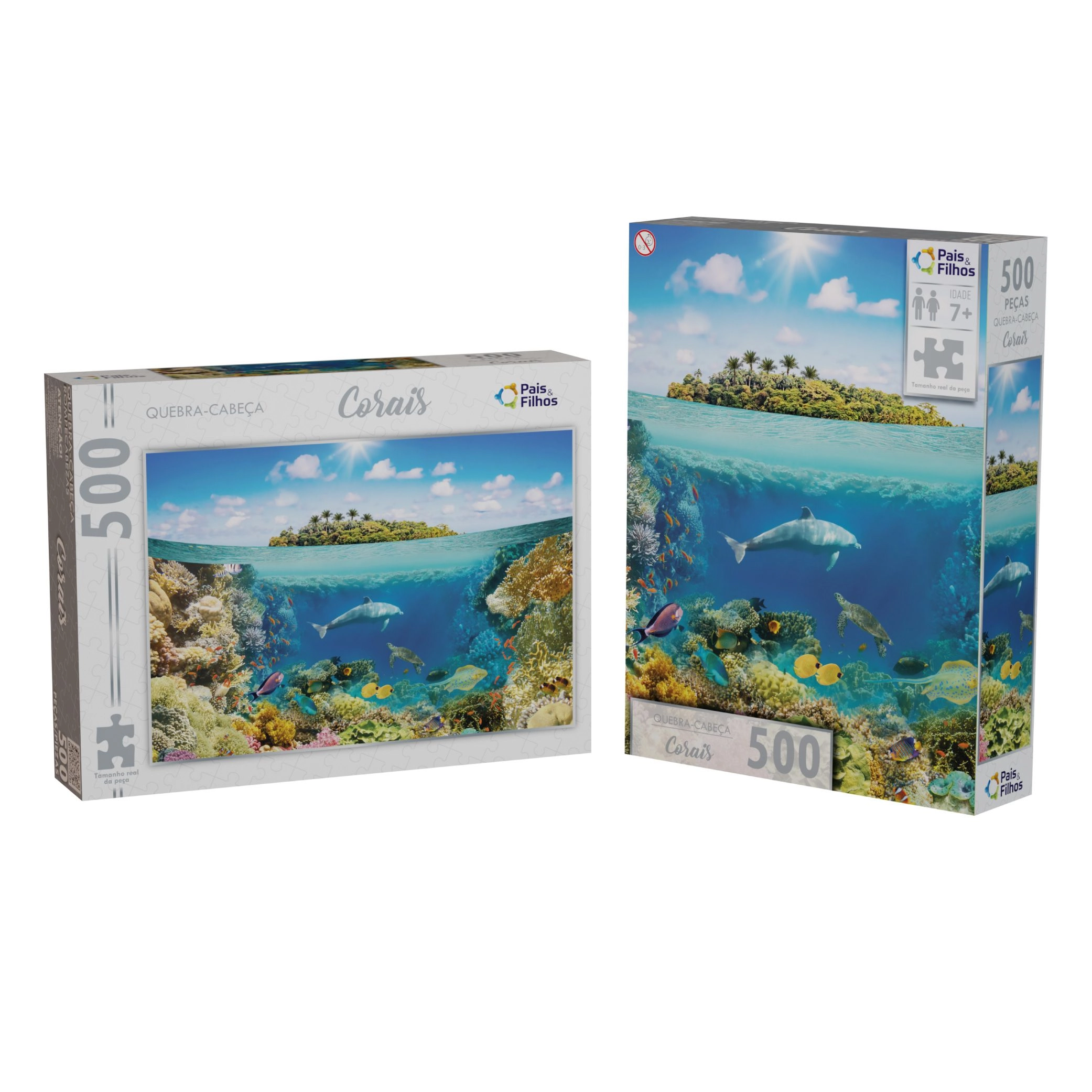 Quebra Cabeca Corais 500pcs 791653 Pais E Filhos