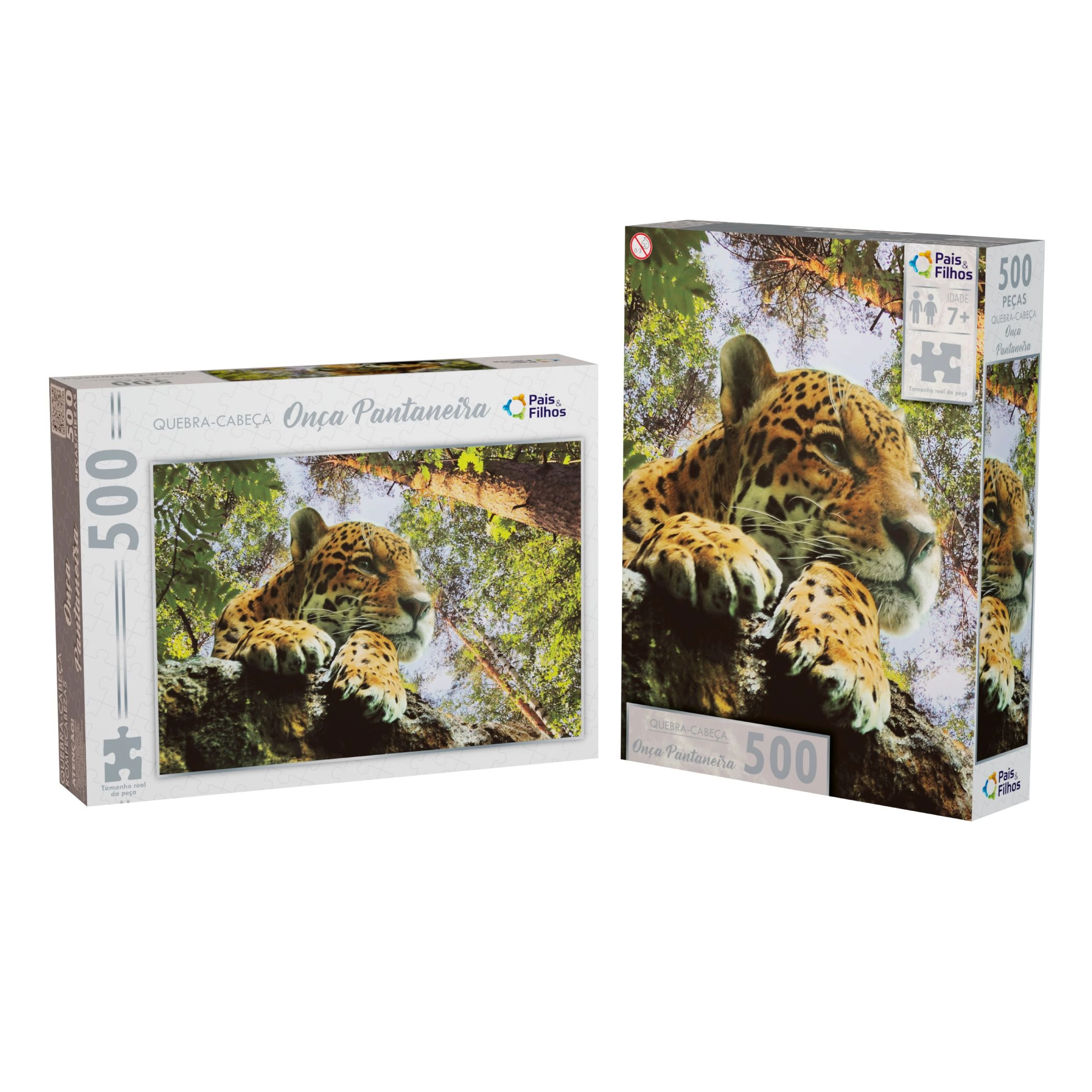 Quebra Cabeca Onca Pantaneira 500pcs 791674 Pais E Filhos