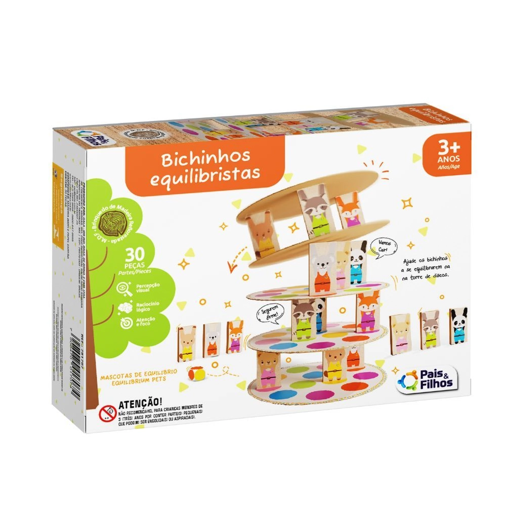 Jogo Didatico Bichinhos Equilibristas 791707 Pais E Filhos