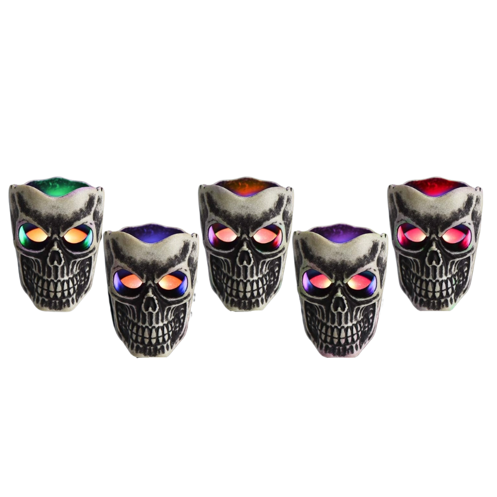 Caveira Luz Olhos Coloridos 791784 Gala