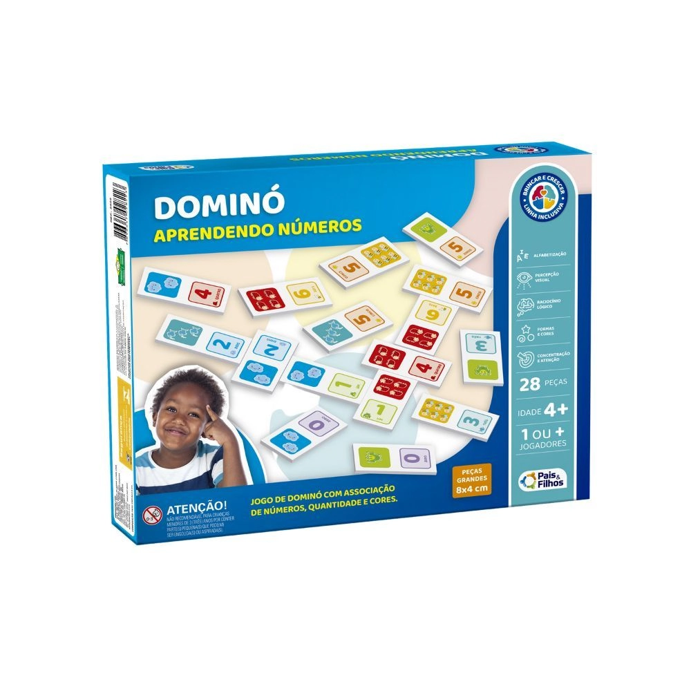 Jogo Domino Aprendendo Numeros 791922 Pais E Filhos