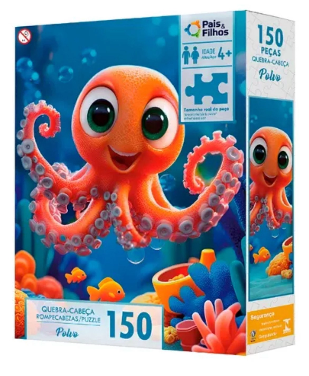 Brinquedo Jogo Quebra Cabeca Povo 150pecas