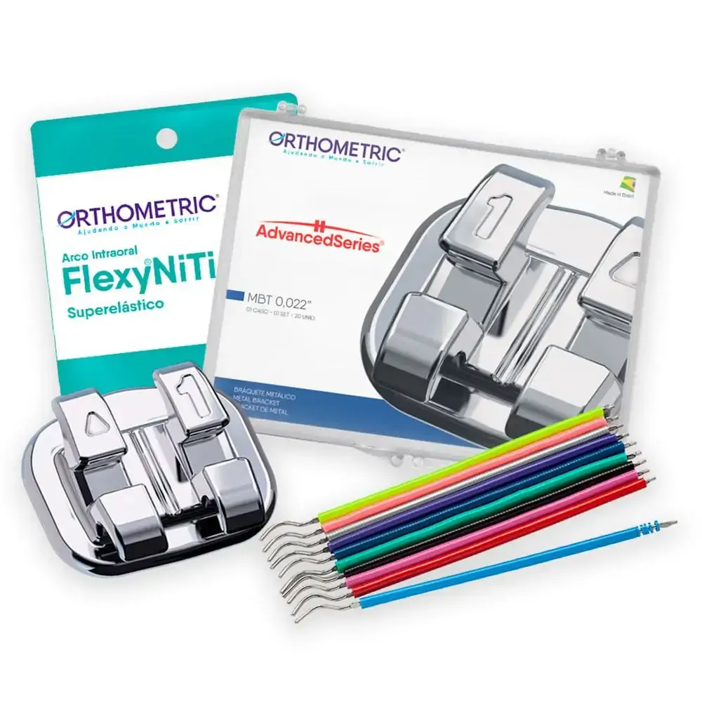10.11.2801 Kit Promocional Bráquete Metálico Advanced Series Mbt + Arcos e Bengalinhas Gratis - Orth