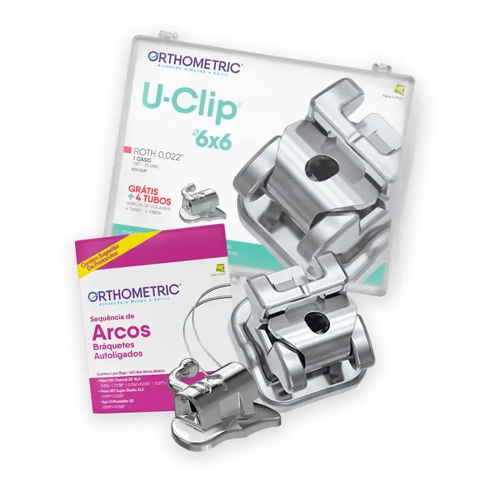 10.45.2304 Kit Promocional Autoligado U-Clip Roth 0,022 + Grátis Sequências de Arcos e Tubos - Ortho