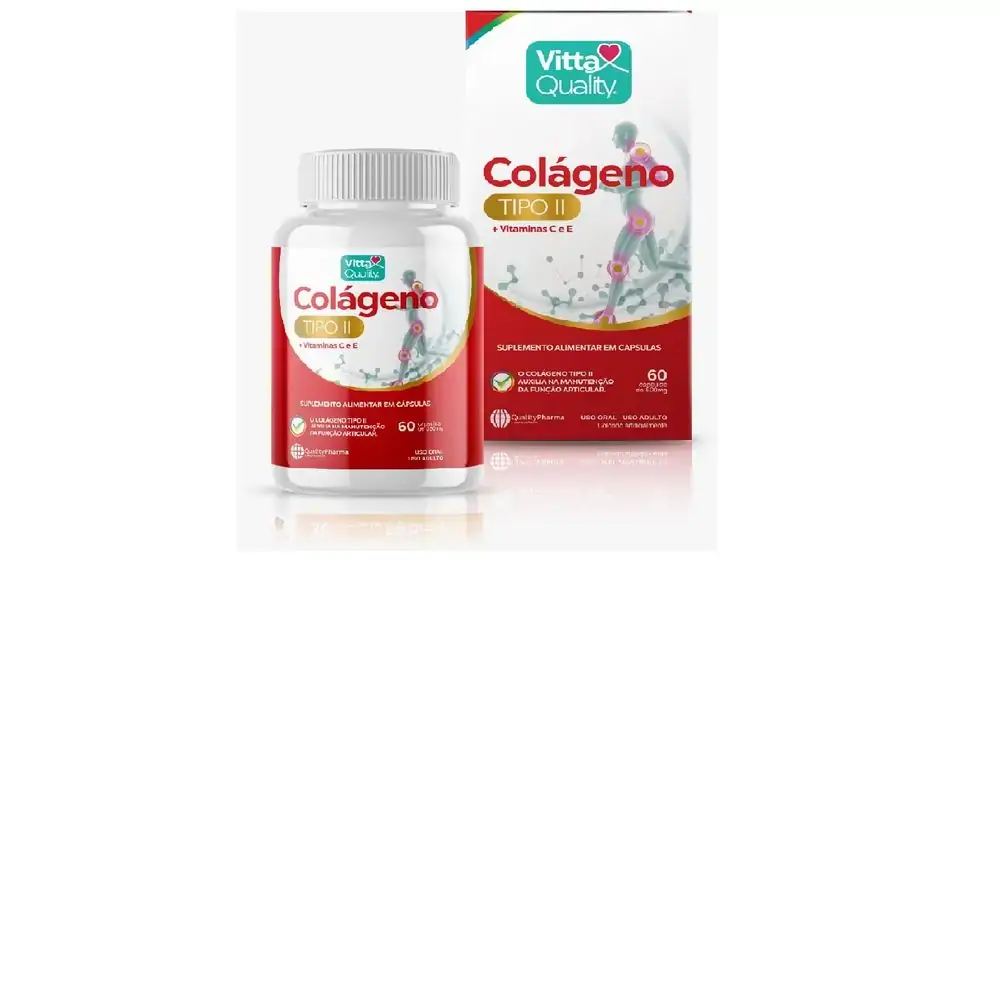 Colágeno Tipo II + Vit C e E C/60 Cápsulas - Vitta Quality