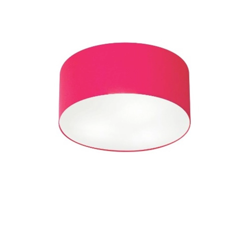 Plafon Para Sala Cilíndrico Sl-3010 Cúpula Cor Rosa Pink