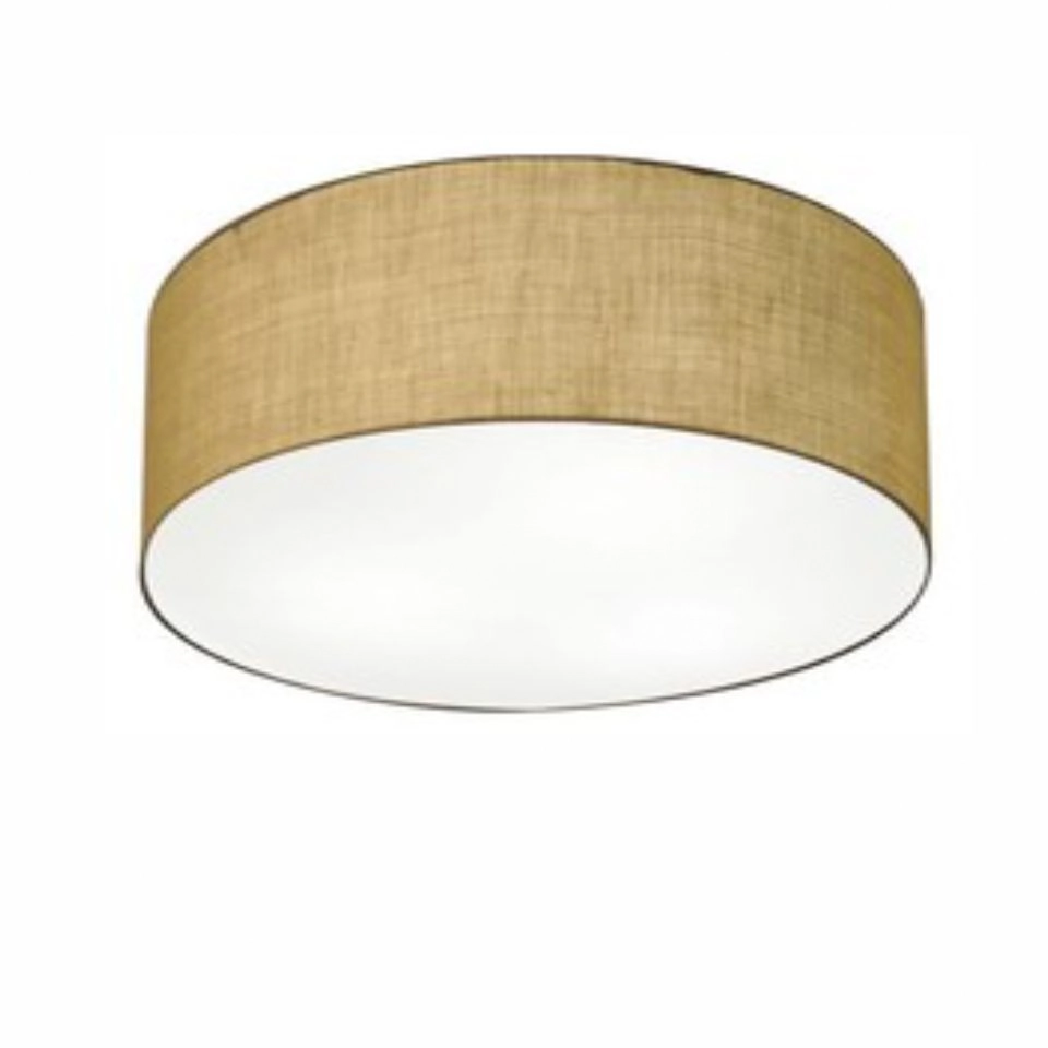 Plafon Para Sala Cilíndrico Sl-3014 Cúpula Cor Palha