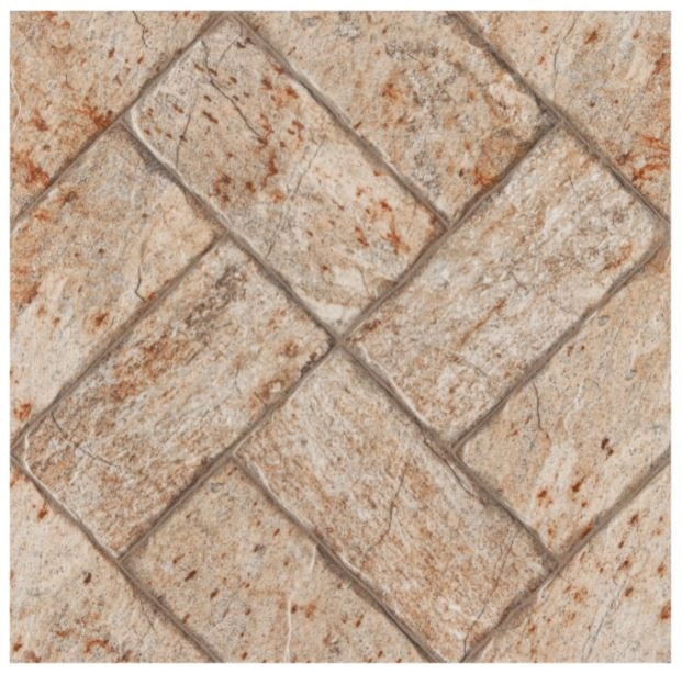 Piso Cerâmico Pedra Borda Arredondada Externo 58x58cm Vpc 58011 Viva Cerâmica
