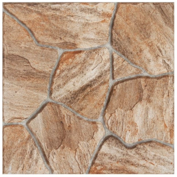 Piso Cerâmico Pedra Acetinado Borda Arredondada Externo 58x58cm Vpc 58015 Viva Cerâmica