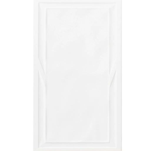 Revestimento Interno Monocolor Branco Brilhante Borda Arredondada 32x54cm 6008 Viva Cerâmica